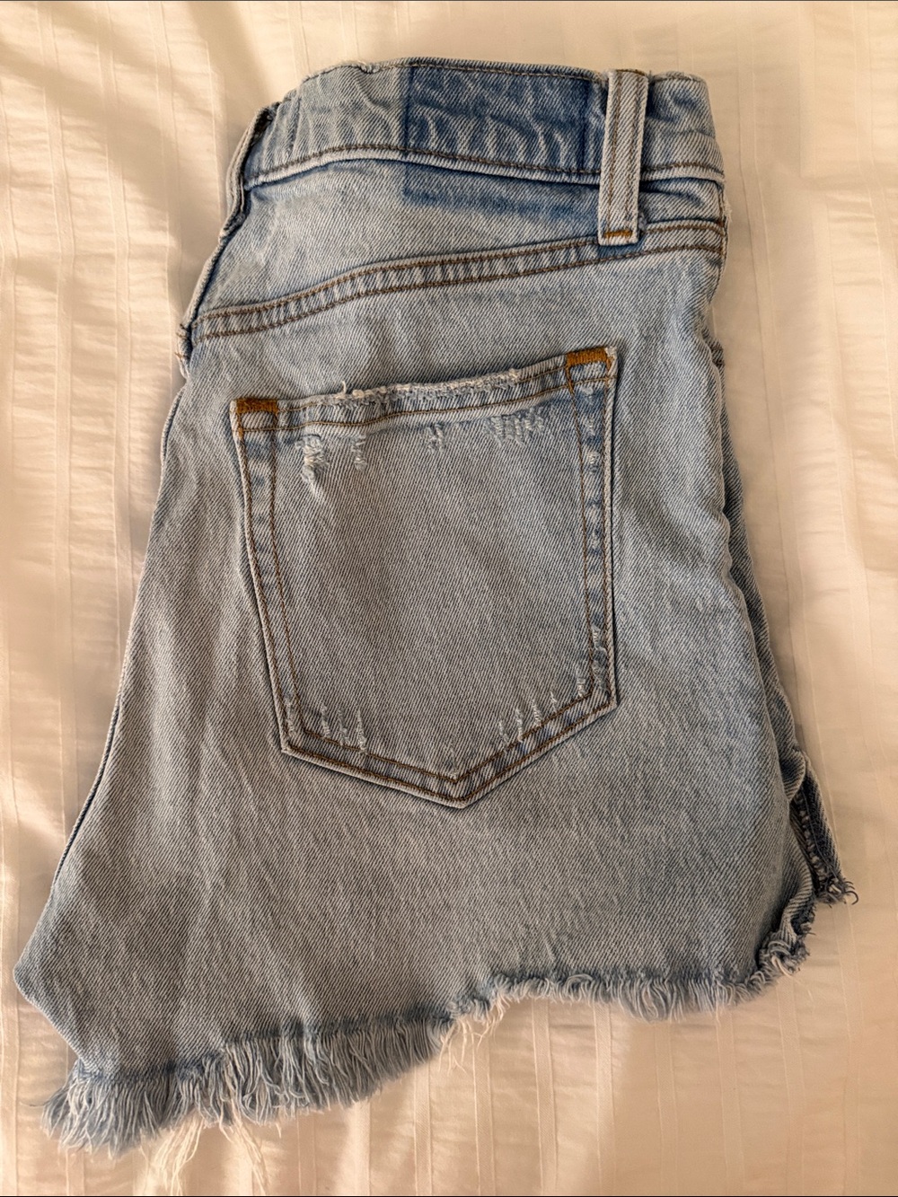 Abercrombie & Fitch Light Blue Denim Cutoff Shorts